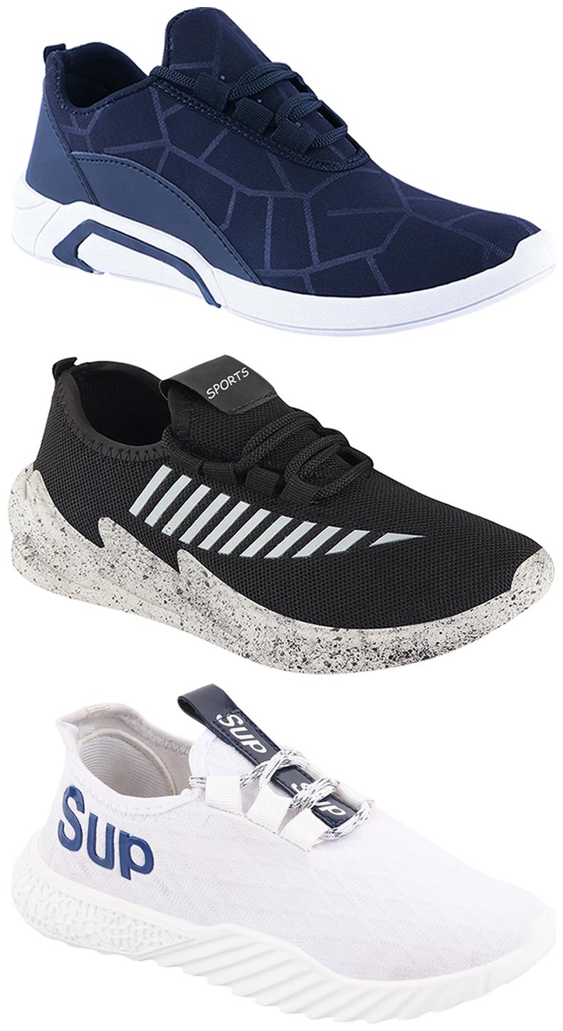 

Birde Men Multi-Color Casual Shoes - CASUAL SPORTS SNEAKERS RUNNNING SHOES - BRD-300-BLU-324-GRY-385