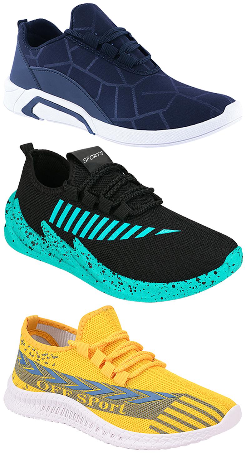 

Birde Men Multi-Color Casual Shoes - BRD-300-BLU-316-324-SGRN