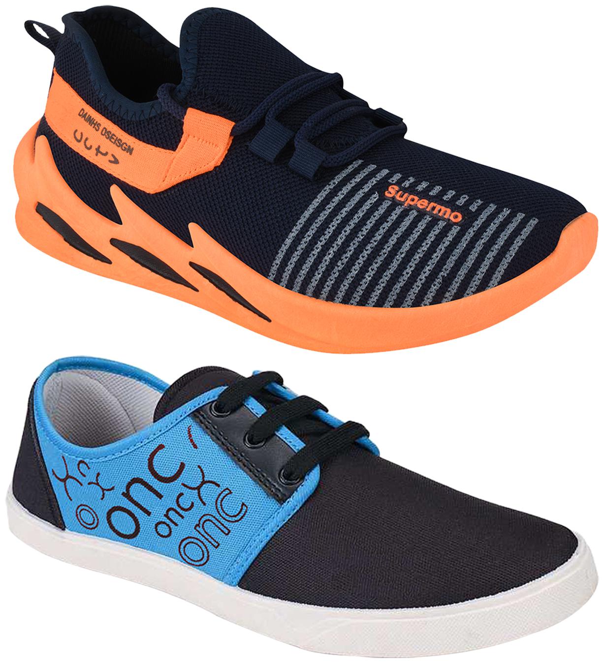 

Birde Men Multi-Color Casual Shoes - BRD-371-ON8-BLU