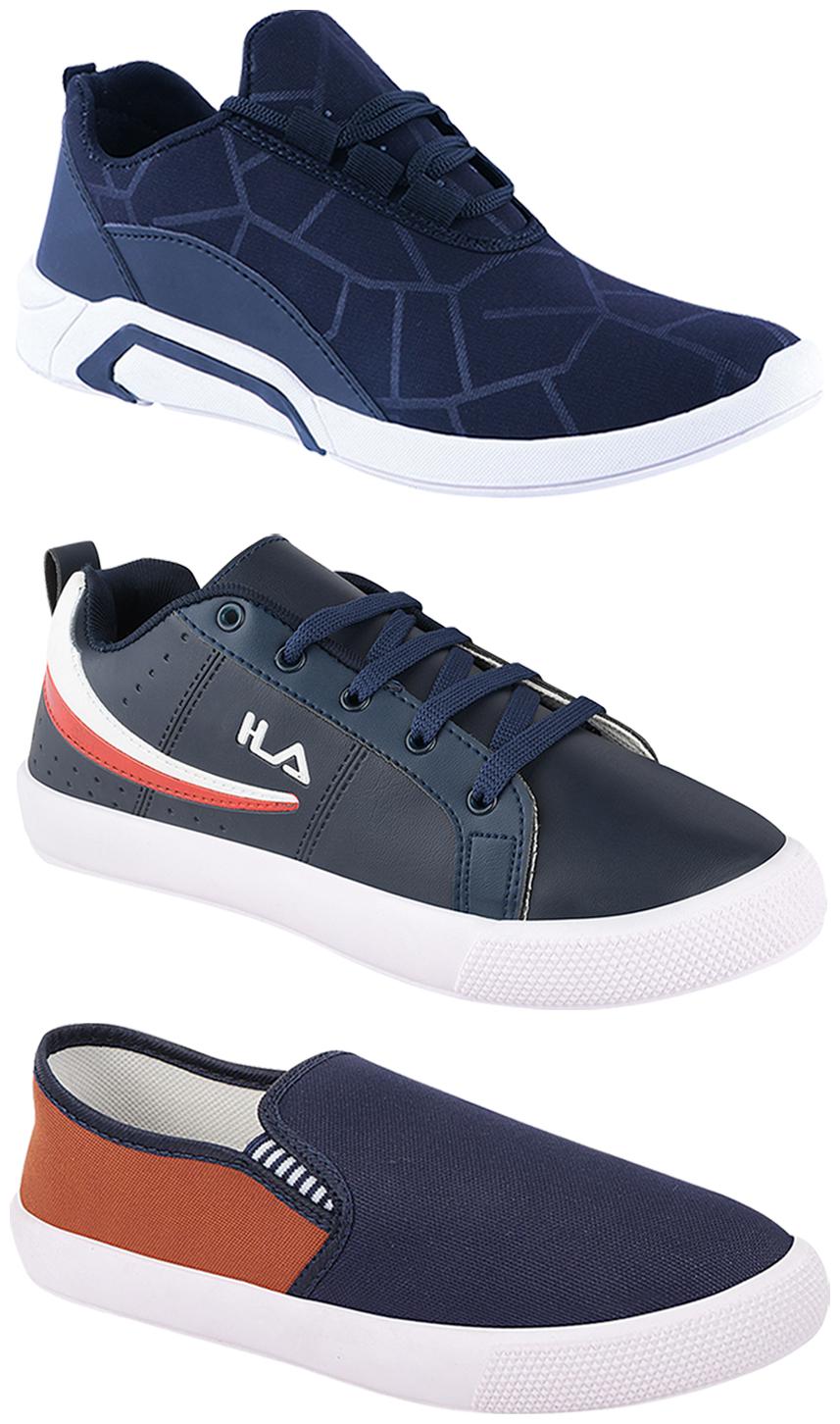 

Birde Men Multi-Color Casual Shoes - BRD-300-BLU-309-TAN-365