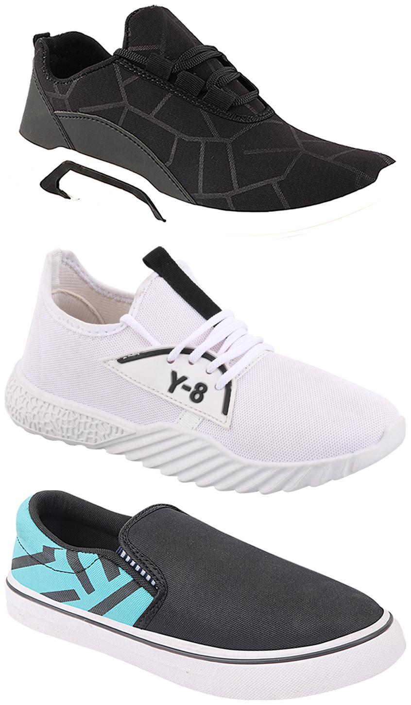 

Birde Men Multi-Color Casual Shoes - BRD-300-BLK-308-SGRN-377