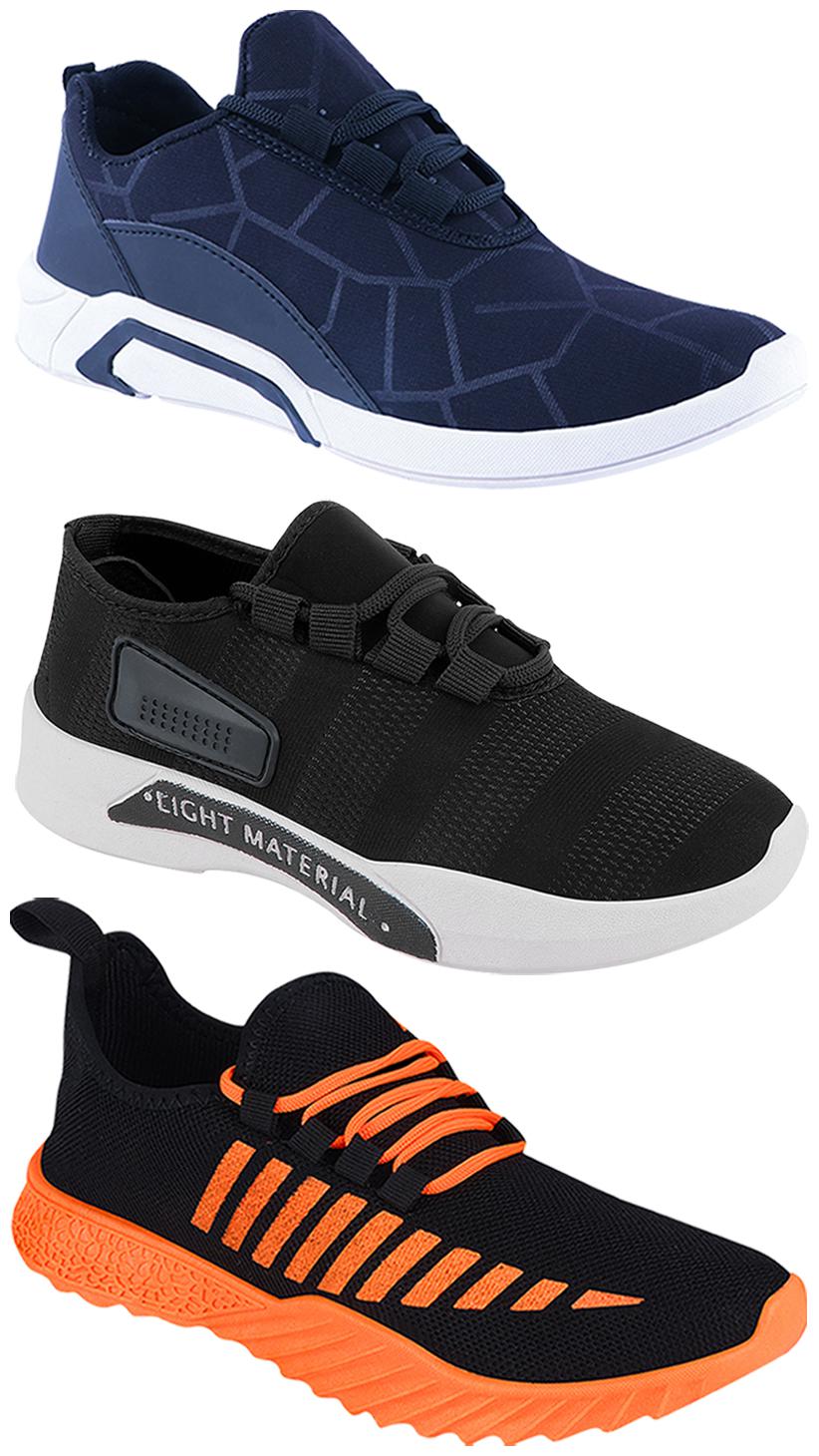 

Birde Men Multi-Color Casual Shoes - BRD-300-BLU-301-BLK-359