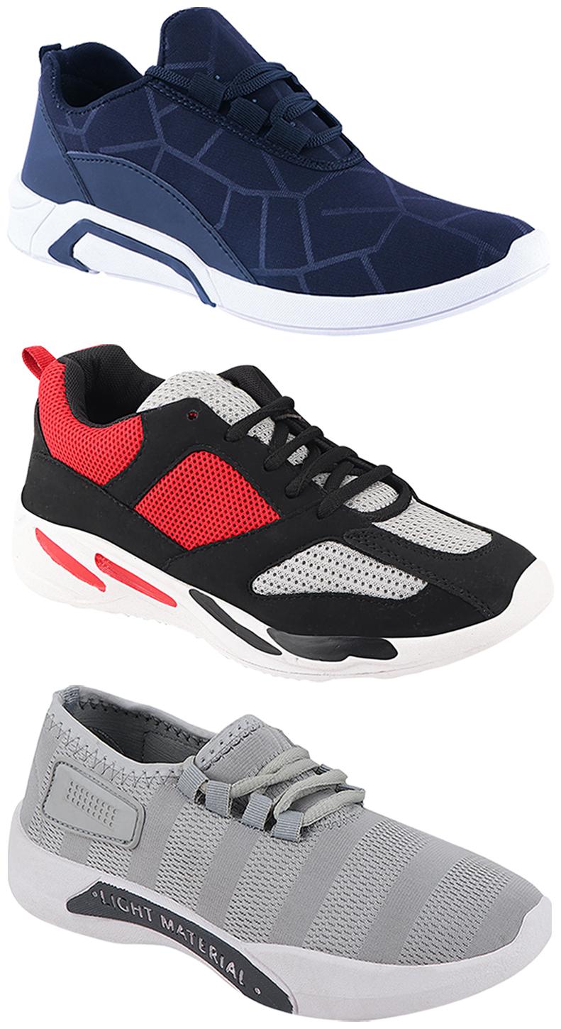 

Birde Men Multi-Color Casual Shoes - CASUAL SPORTS SNEAKERS RUNNNING SHOES - BRD-300-BLU-301-GRY-334