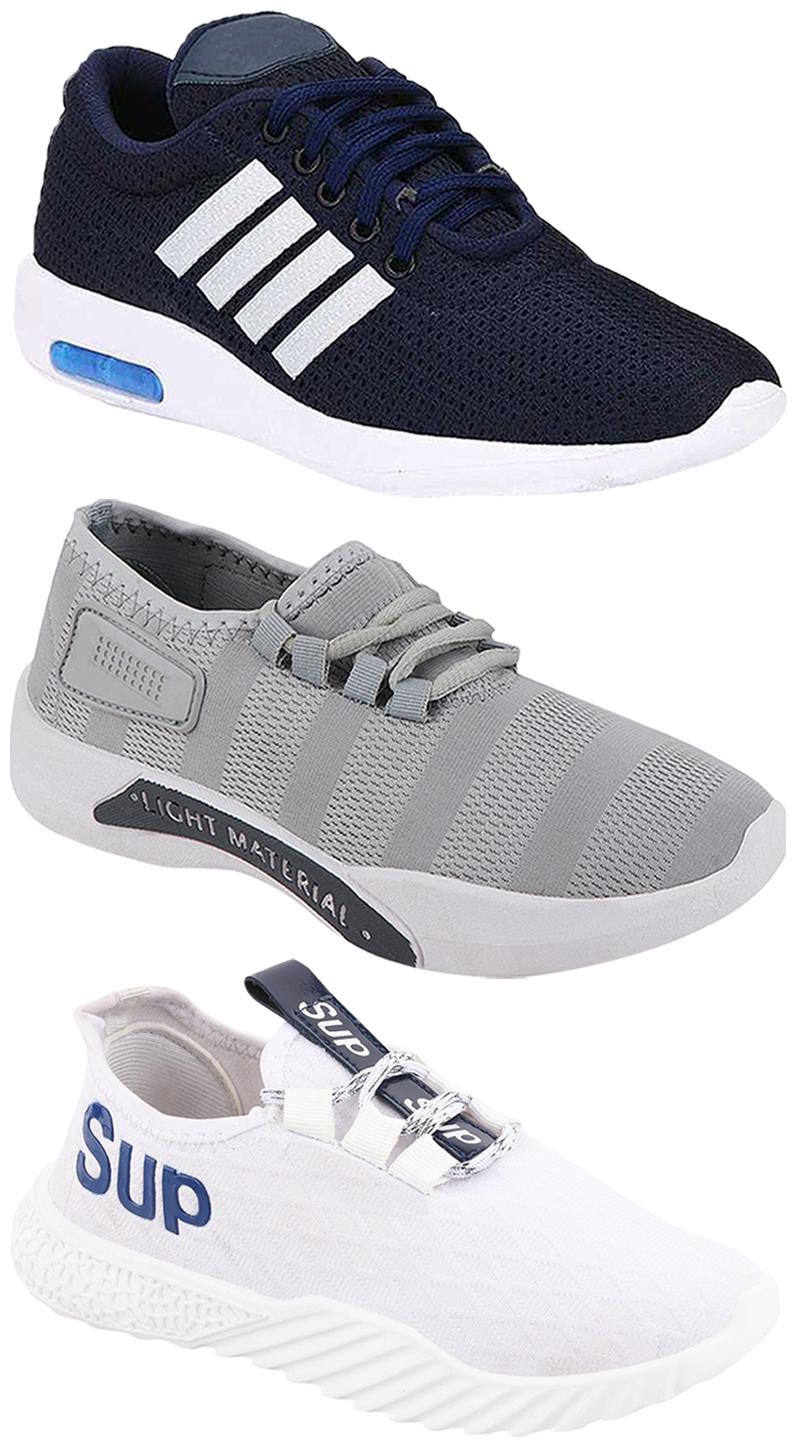 

Birde Men Multi-Color Casual Shoes - CASUAL SPORTS SNEAKERS RUNNNING SHOES - BRD-304-BLU BRD-301-GRY BRD-385