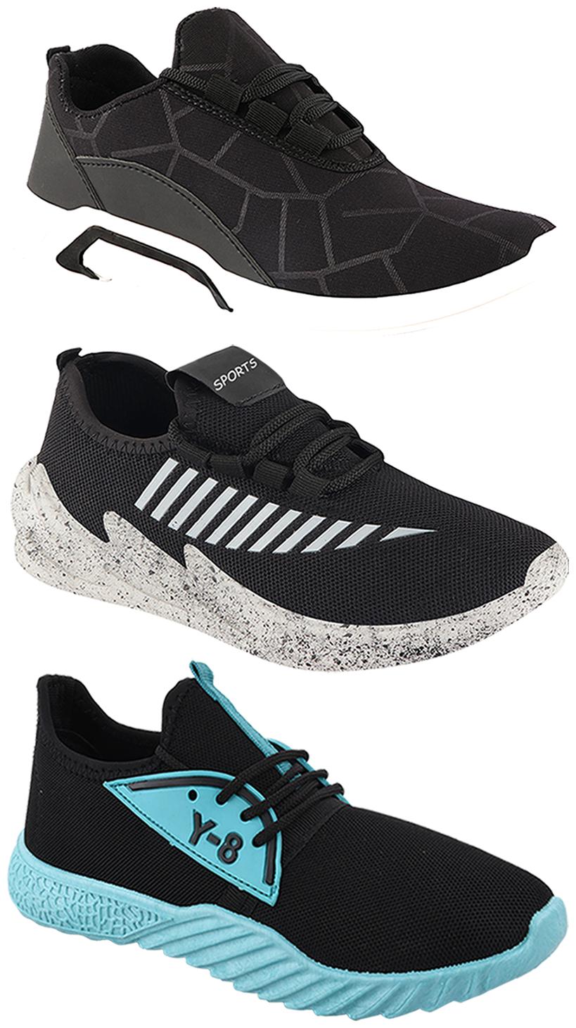 

Birde Men Multi-Color Casual Shoes - BRD-300-BLK-324-GRY-386
