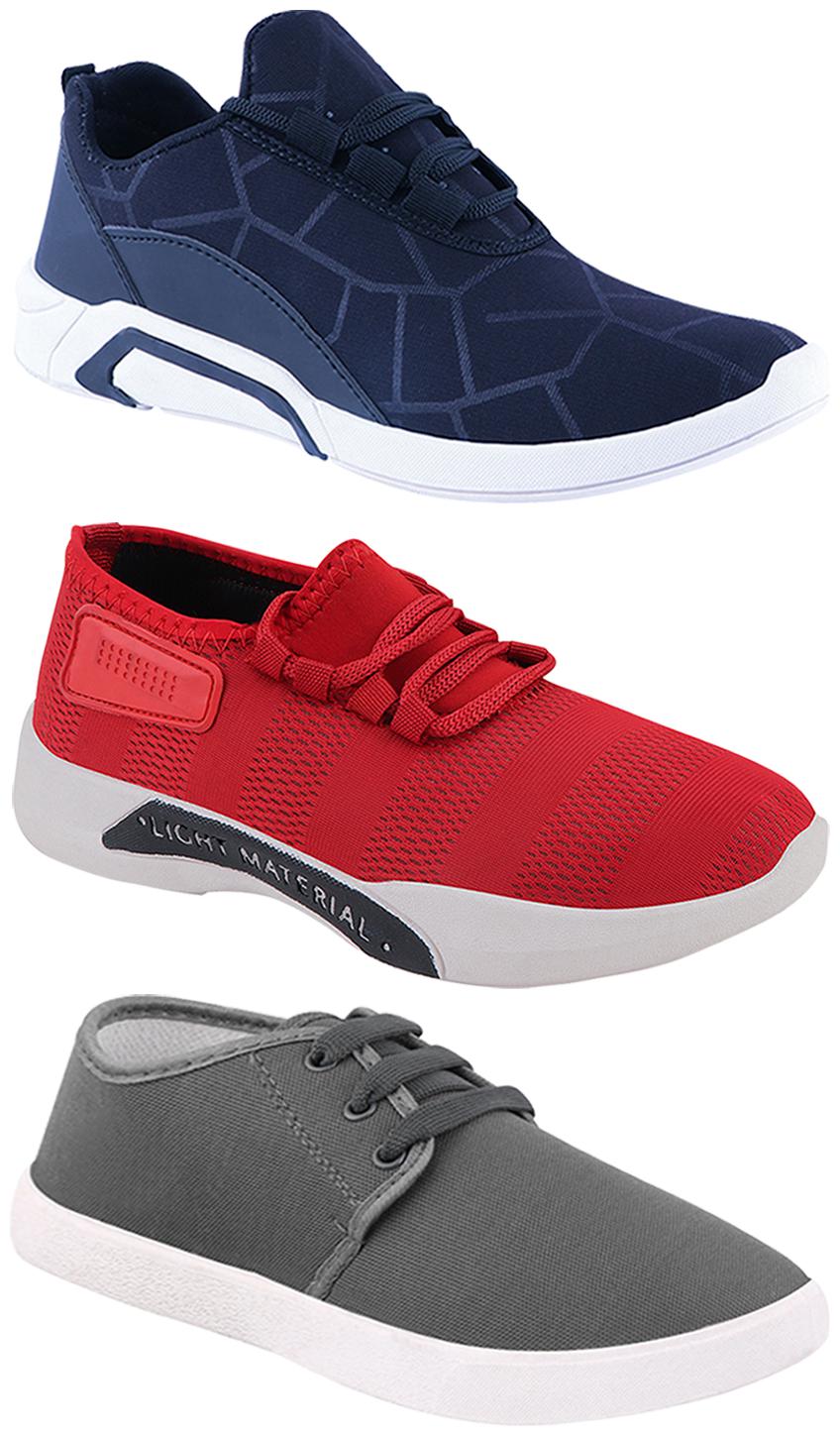 

Birde Men Multi-Color Casual Shoes - BRD-300-BLU-301-RD-1079