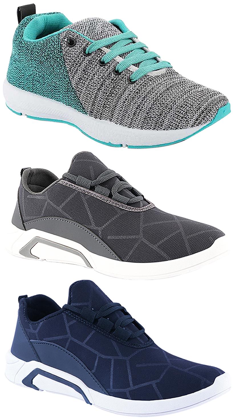 

Birde Men Multi-Color Casual Shoes - CASUAL SPORTS SNEAKERS RUNNNING SHOES - BRD-300-BLU-300-GRY-221