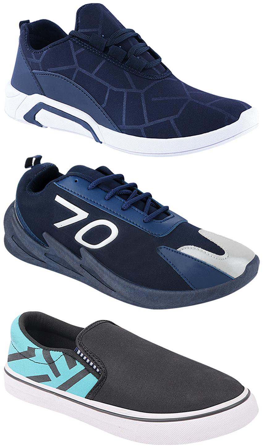 

Birde Men Multi-Color Casual Shoes - CASUAL SPORTS SNEAKERS RUNNNING SHOES - BRD-300-BLU-308-SGRN-351