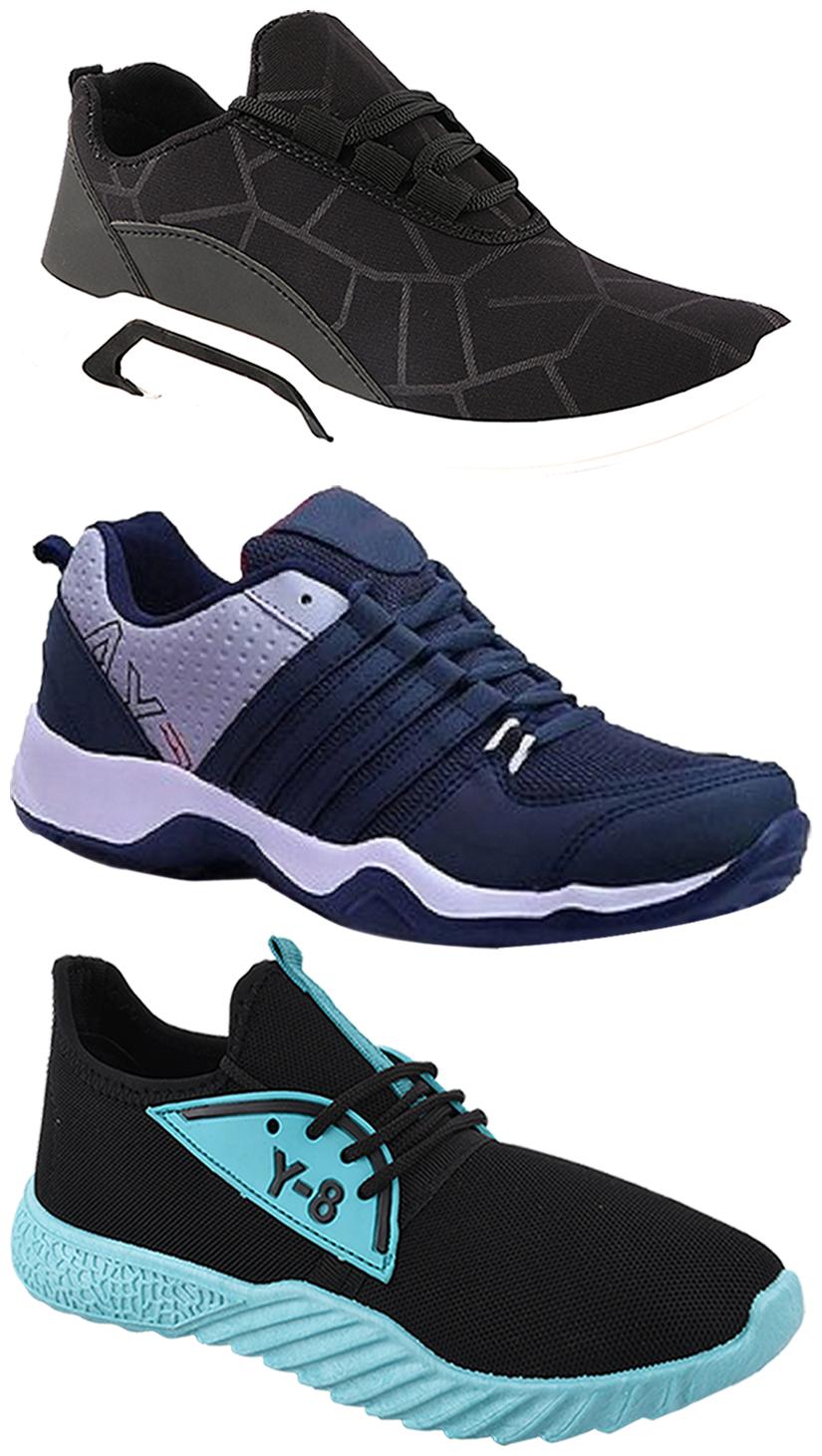 

Birde Men Multi-Color Casual Shoes - BRD-300-BLK AX-1-386