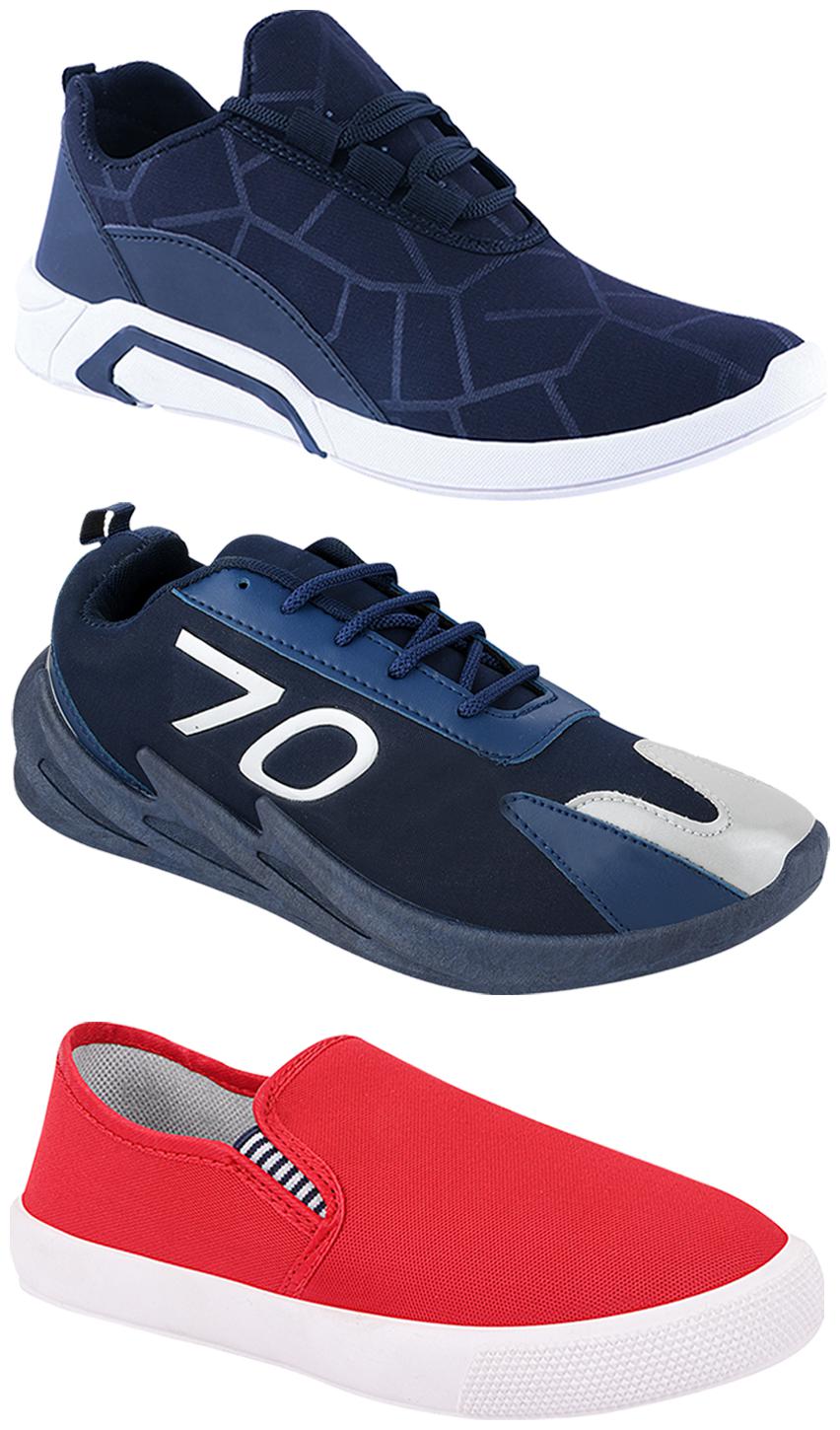 

Birde Men Multi-Color Casual Shoes - CASUAL SPORTS SNEAKERS RUNNNING SHOES - BRD-300-BLU-309-RD-351
