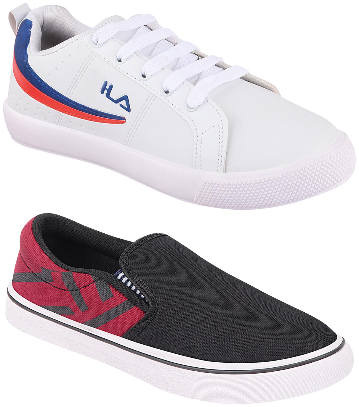 

Birde Multicolor Synthetic Casual Shoes For Men (Pack of 2)