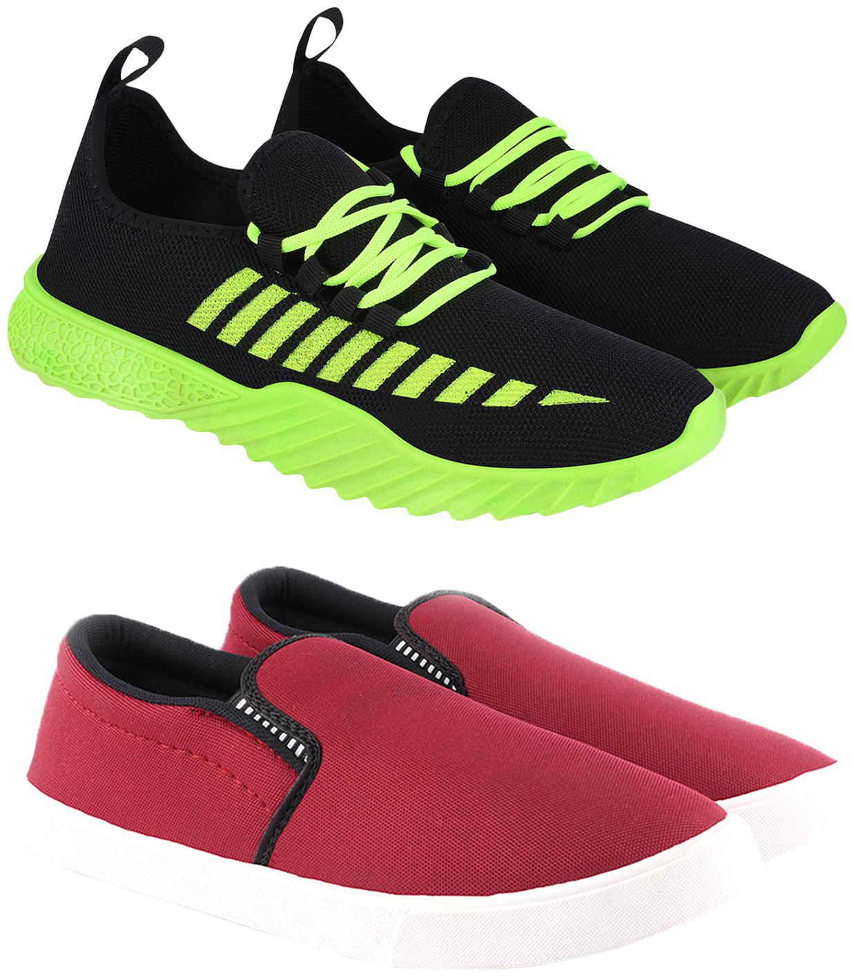

Birde Multicolor Mesh Casual Shoes For Men (Pack of 2)