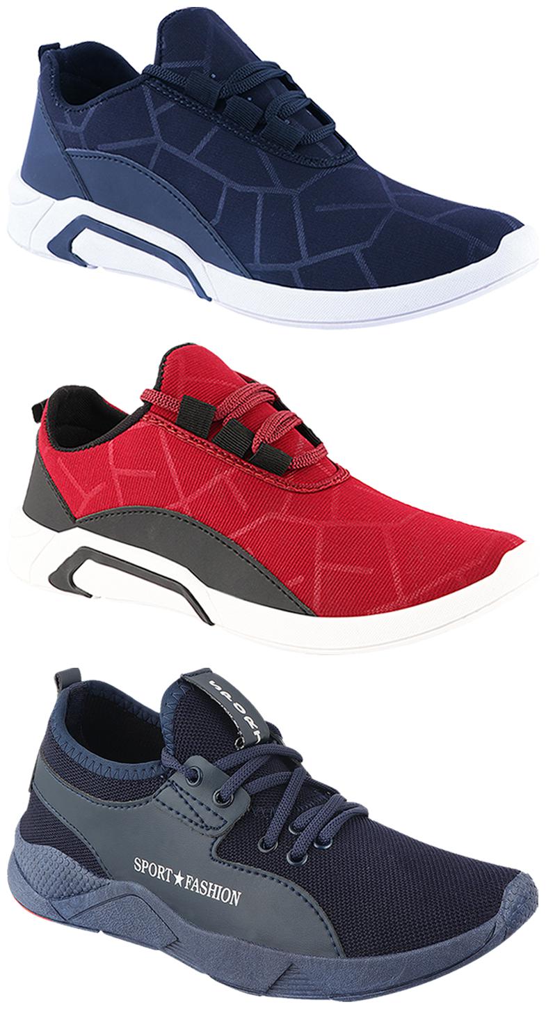 

Birde Men Multi-Color Casual Shoes - BRD-300-BLU-300-CHRY-342