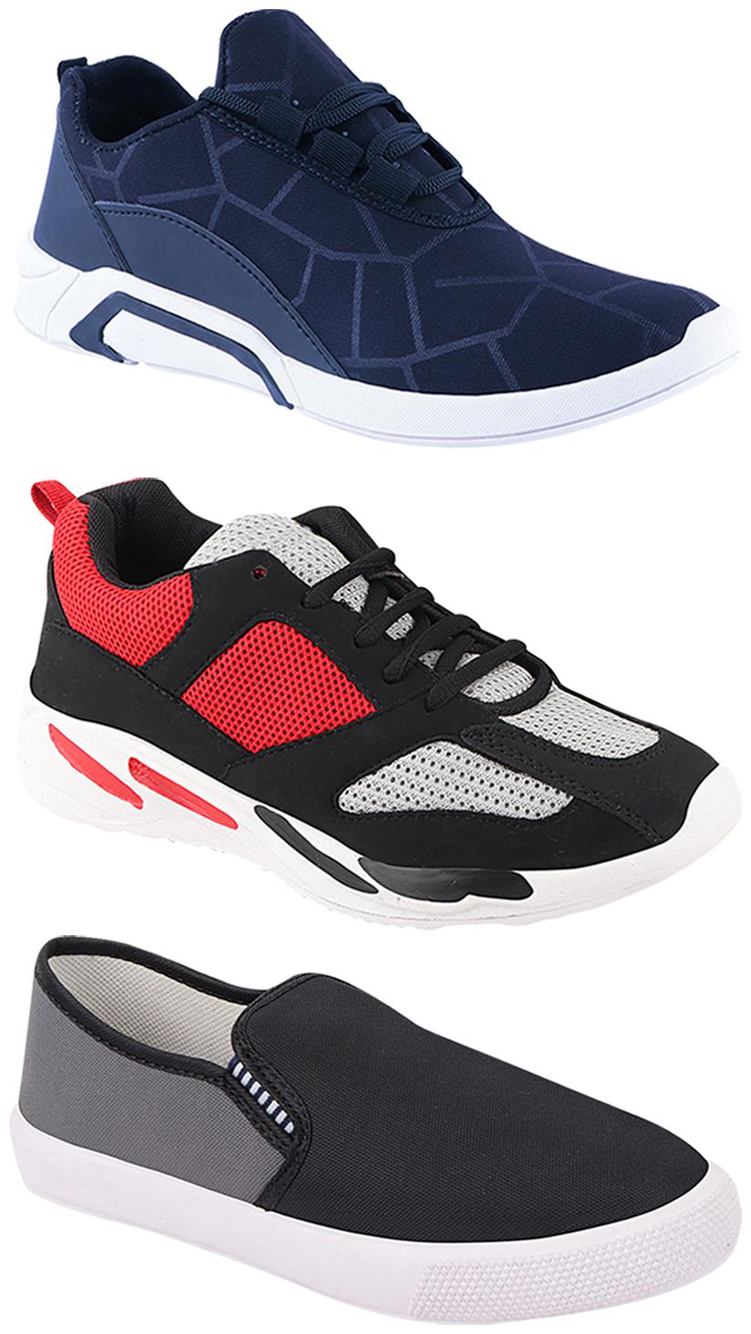

Birde Men Multi-Color Casual Shoes - CASUAL SPORTS SNEAKERS RUNNNING SHOES - BRD-300-BLU-309-GRY-334