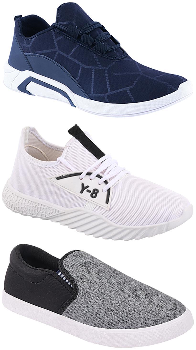 

Birde Men Multi-Color Casual Shoes - BRD-300-BLU-310-SLVR-377