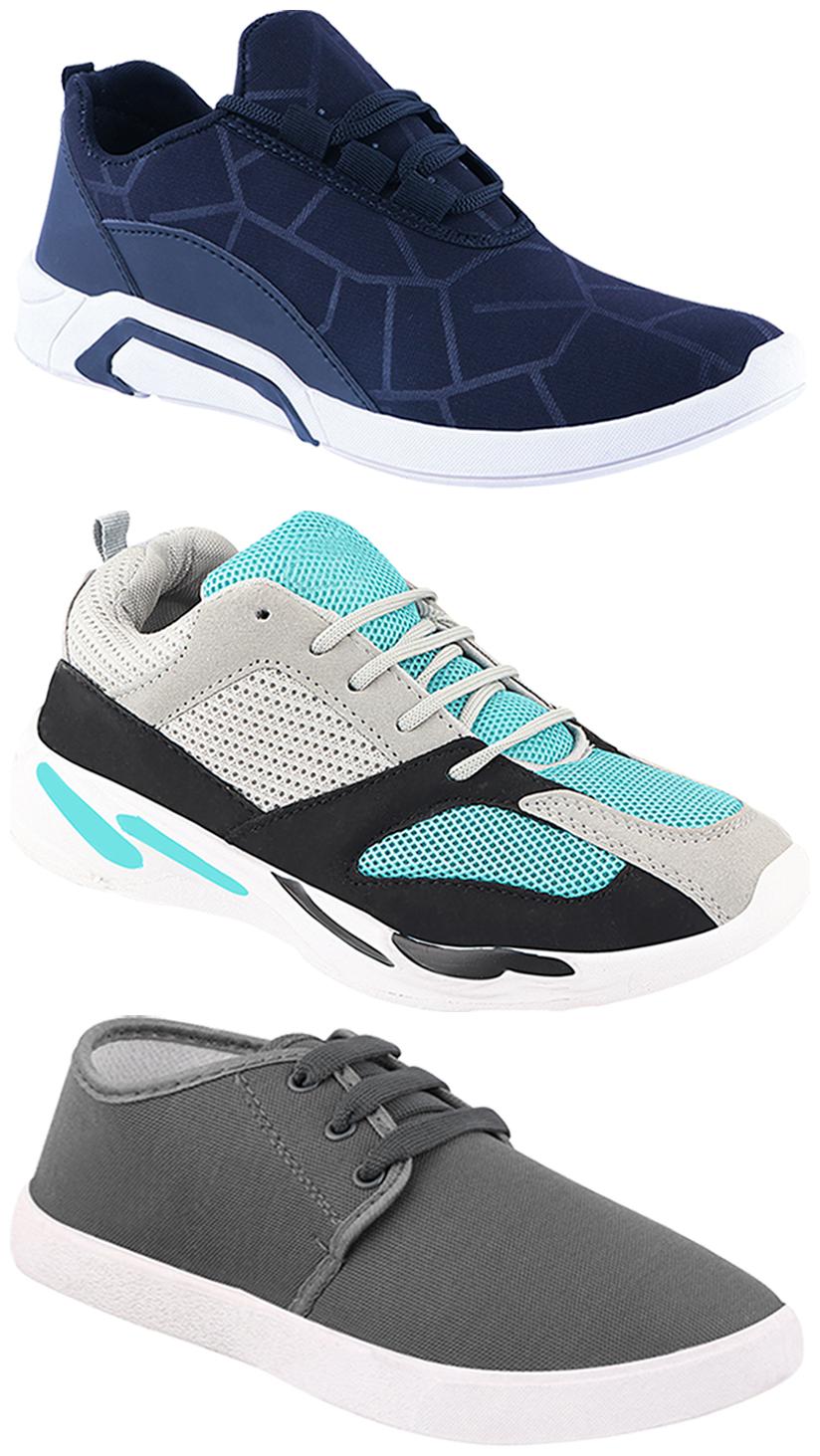 

Birde Men Multi-Color Casual Shoes - CASUAL SPORTS SNEAKERS RUNNNING SHOES - BRD-300-BLU-1079-332