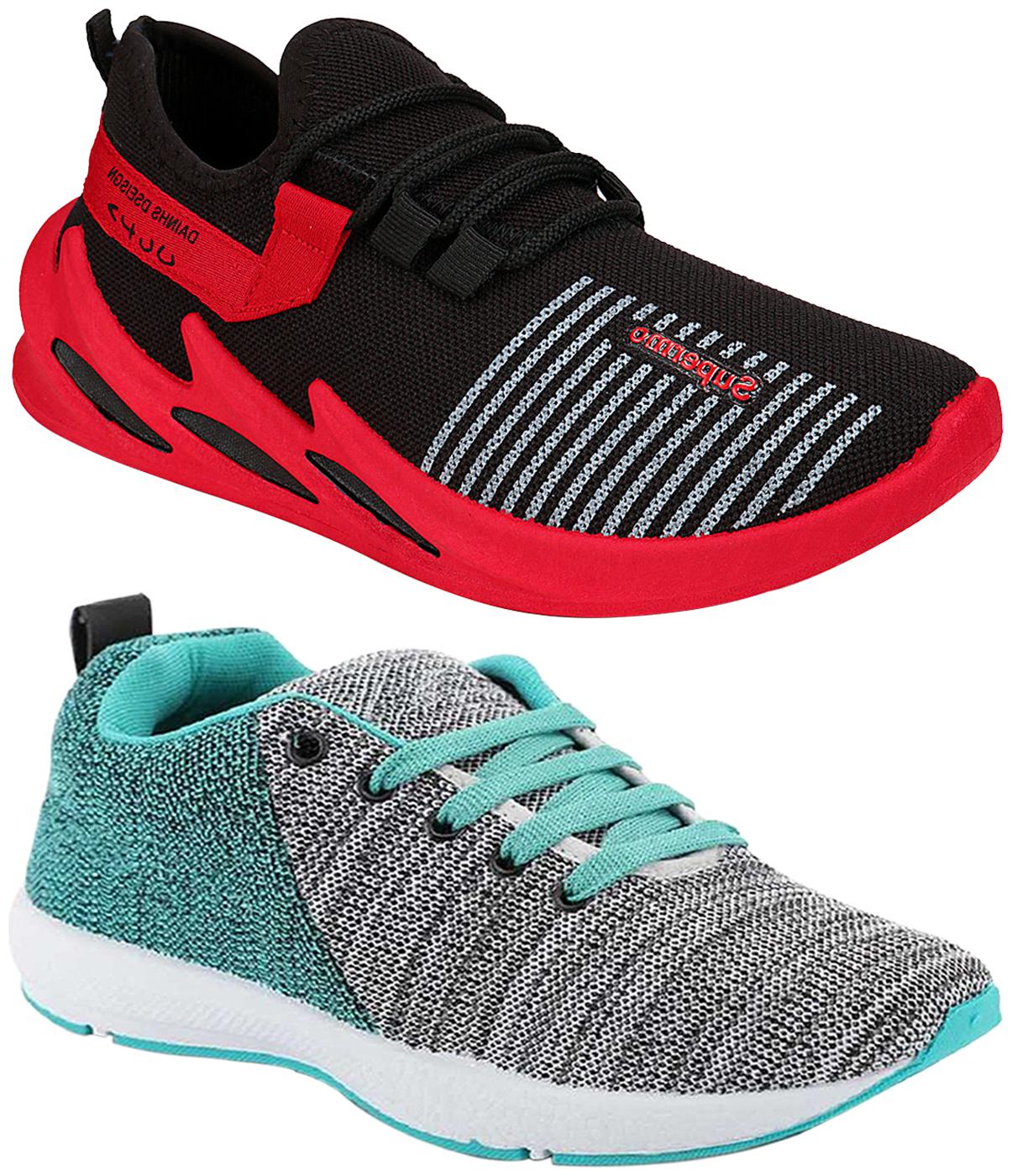 

Birde Multicolor Mesh Casual Shoes For Men (Pack of 2)