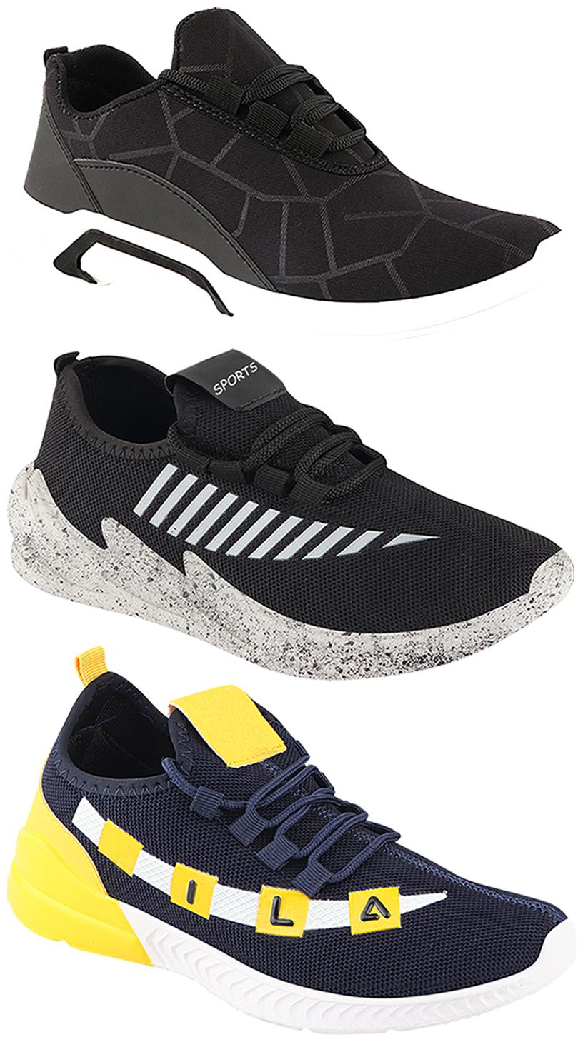 

Birde Men Multi-Color Casual Shoes - CASUAL SPORTS SNEAKERS RUNNNING SHOES - BRD-300-BLK-324-GRY-330