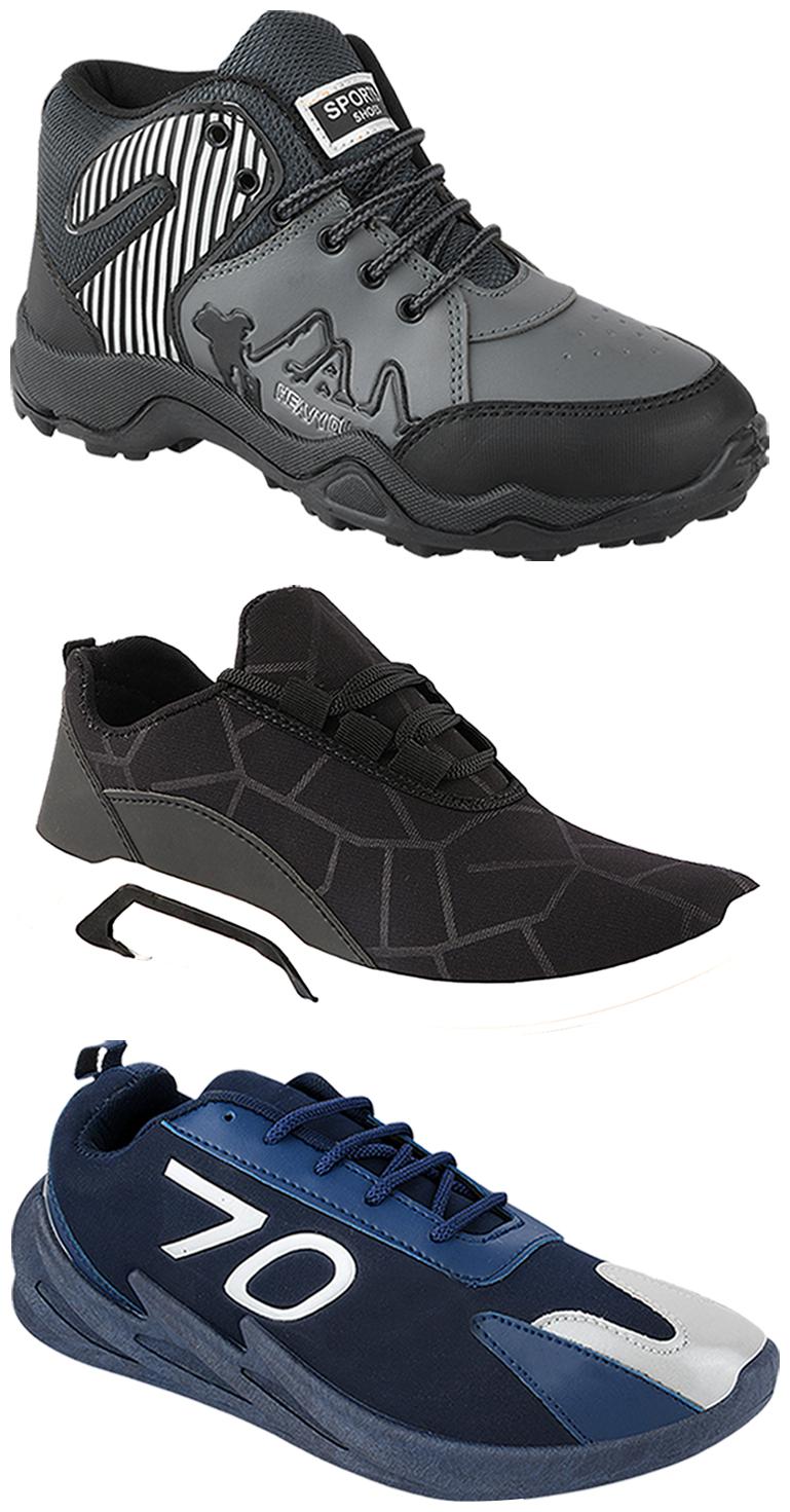 

Birde Men Multi-Color Casual Shoes - CASUAL SPORTS SNEAKERS RUNNNING SHOES - BRD-300-BLK-351-367