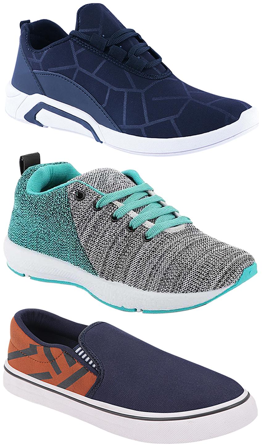 

Birde Men Multi-Color Casual Shoes - CASUAL SPORTS SNEAKERS RUNNNING SHOES - BRD-300-BLU-308-TAN-221