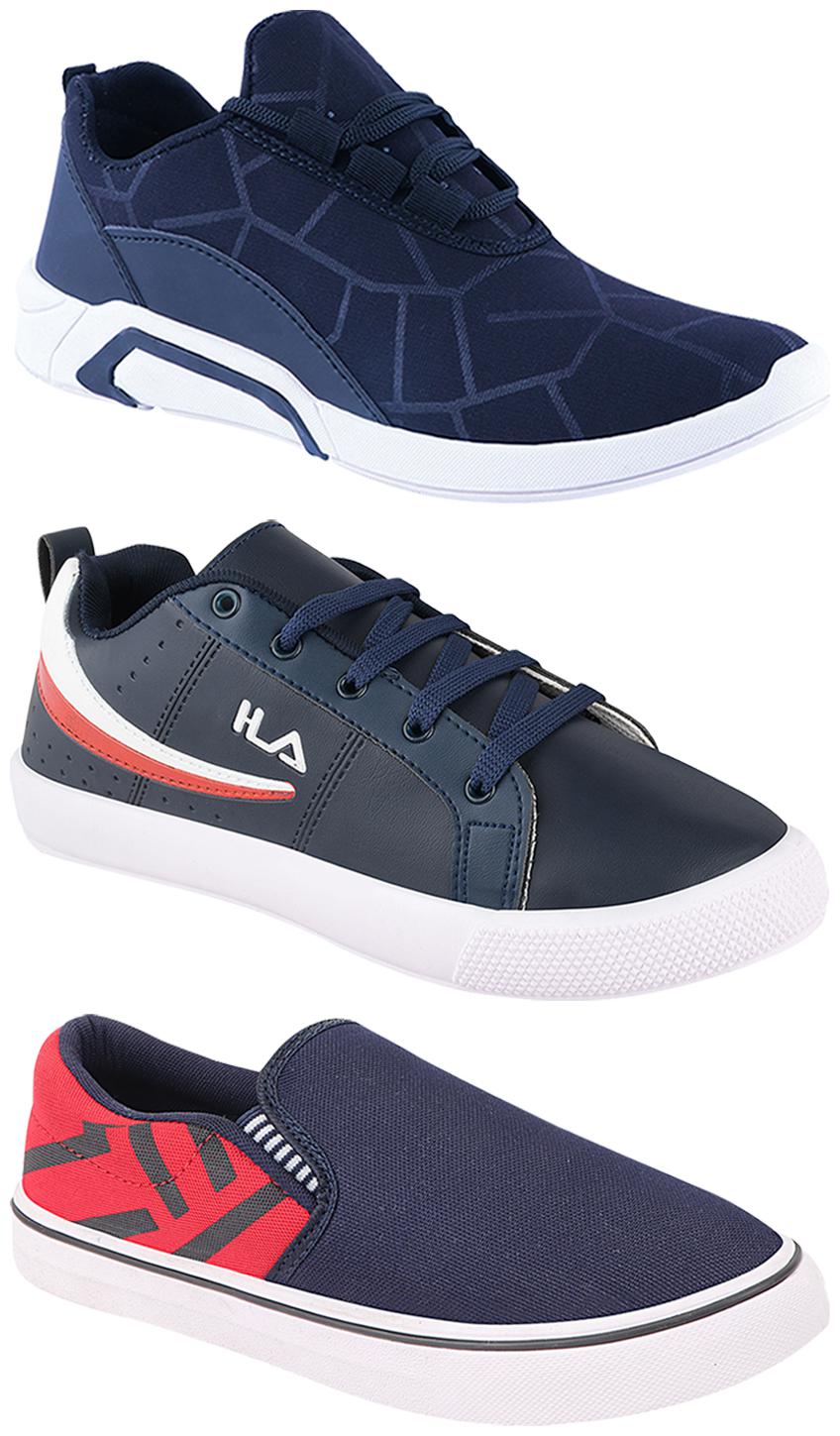 

Birde Men Multi-Color Casual Shoes - BRD-300-BLU-308-RED-365