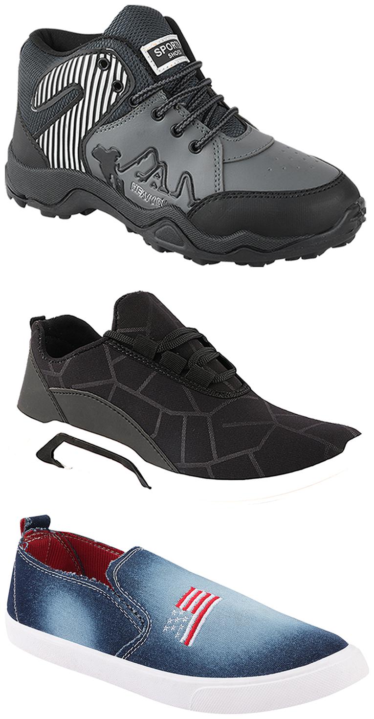 

Birde Men Multi-Color Casual Shoes - BRD-300-BLK-1220-367