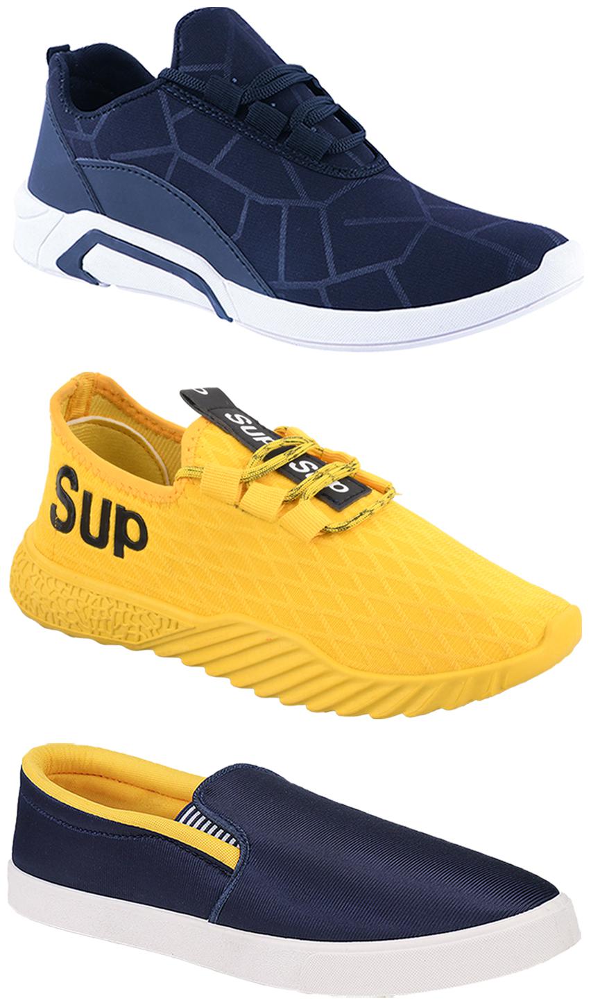 

Birde Men Multi-Color Casual Shoes - CASUAL SPORTS SNEAKERS RUNNNING SHOES - BRD-300-BLU BIRDE-52-383