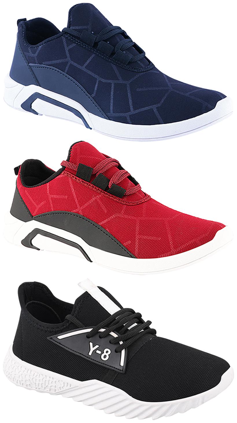 

Birde Men Multi-Color Casual Shoes - BRD-300-BLU-300-CHRY-378