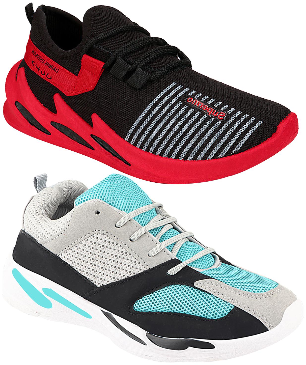 

Birde Multicolor Mesh Casual Shoes For Men (Pack of 2)
