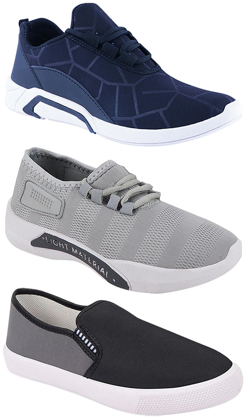 

Birde Men Multi-Color Casual Shoes - BRD-300-BLU-301-GRY-309-GRY