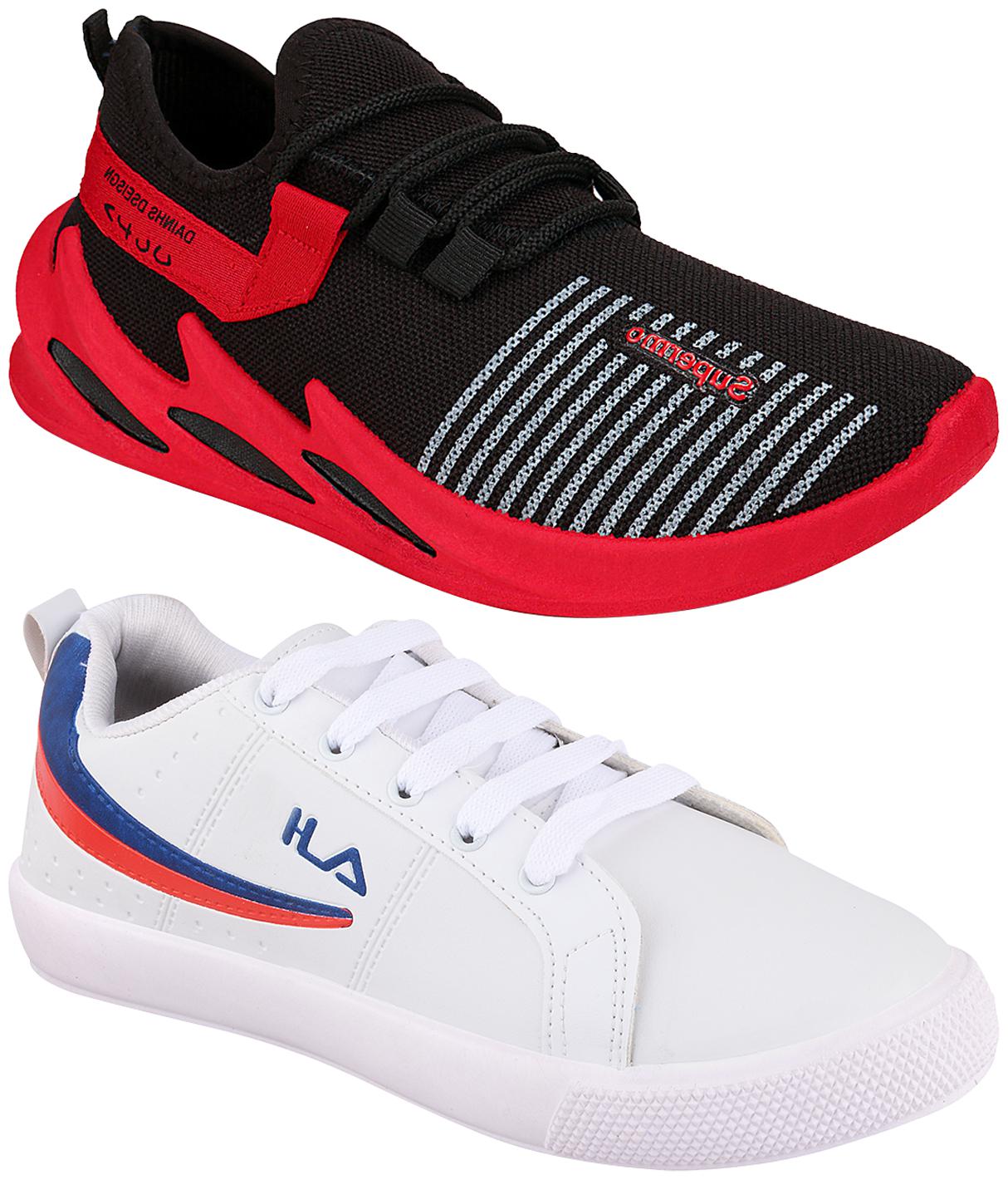 

Birde Multicolor Mesh Casual Shoes For Men (Pack of 2)