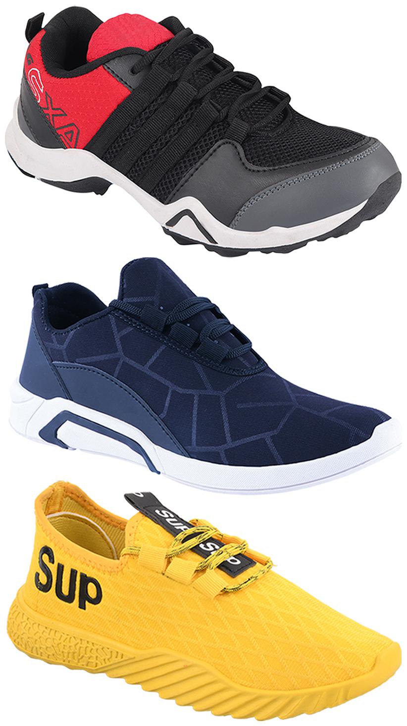 

Birde Men Multi-Color Casual Shoes - CASUAL SPORTS SNEAKERS RUNNNING SHOES - BRD-300-BLU AX-2-383