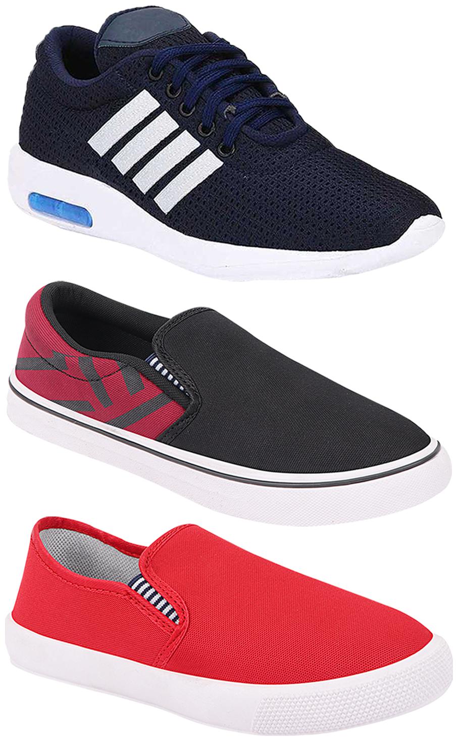 

Birde Men Multi-Color Casual Shoes - BRD-304-BLU BRD-308-MRN BRD-309-RD