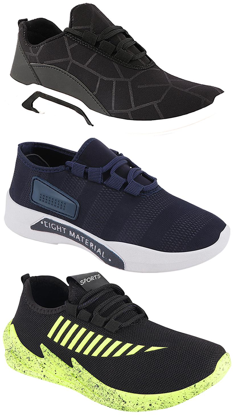 

Birde Men Multi-Color Casual Shoes - CASUAL SPORTS SNEAKERS RUNNNING SHOES - BRD-300-BLK-301-BLU-324-PGRN