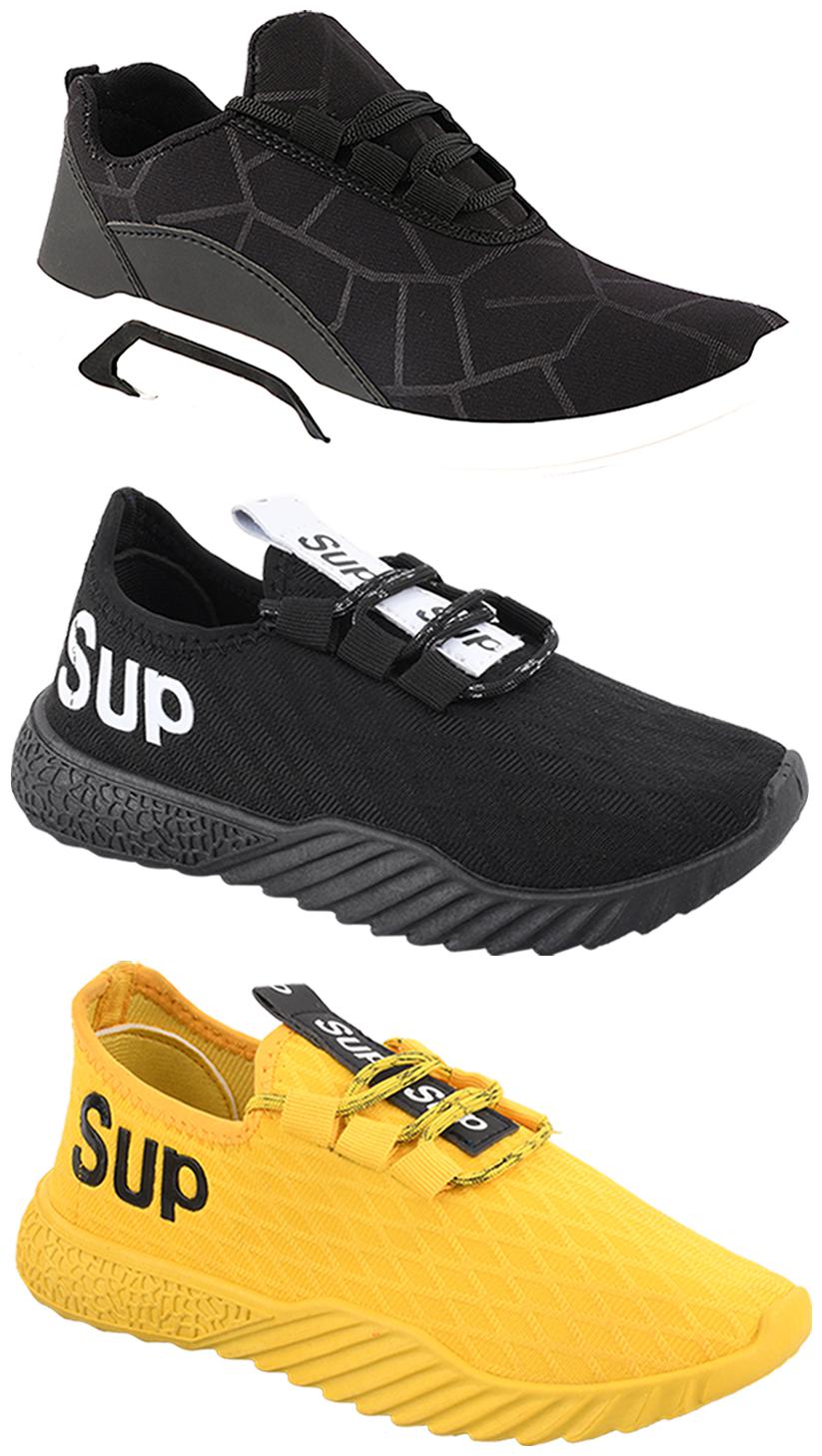 

Birde Men Multi-Color Casual Shoes - CASUAL SPORTS SNEAKERS RUNNNING SHOES - BRD-300-BLK-383-384