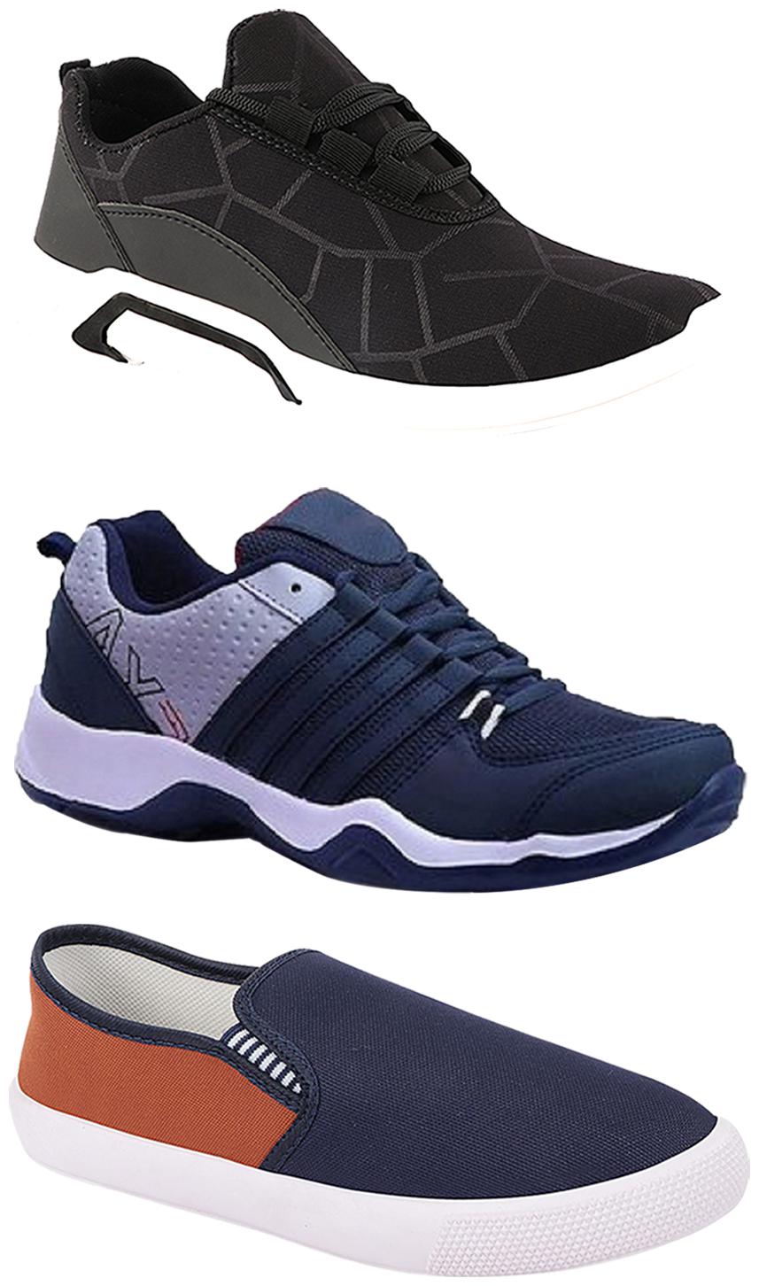 

Birde Men Multi-Color Casual Shoes - BRD-300-BLK-309-TAN AX-1