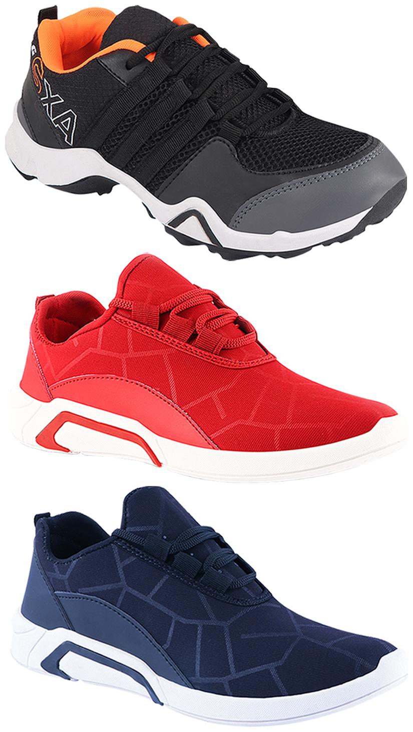 

Birde Men Multi-Color Casual Shoes - BRD-300-BLU-300-RED AX-3