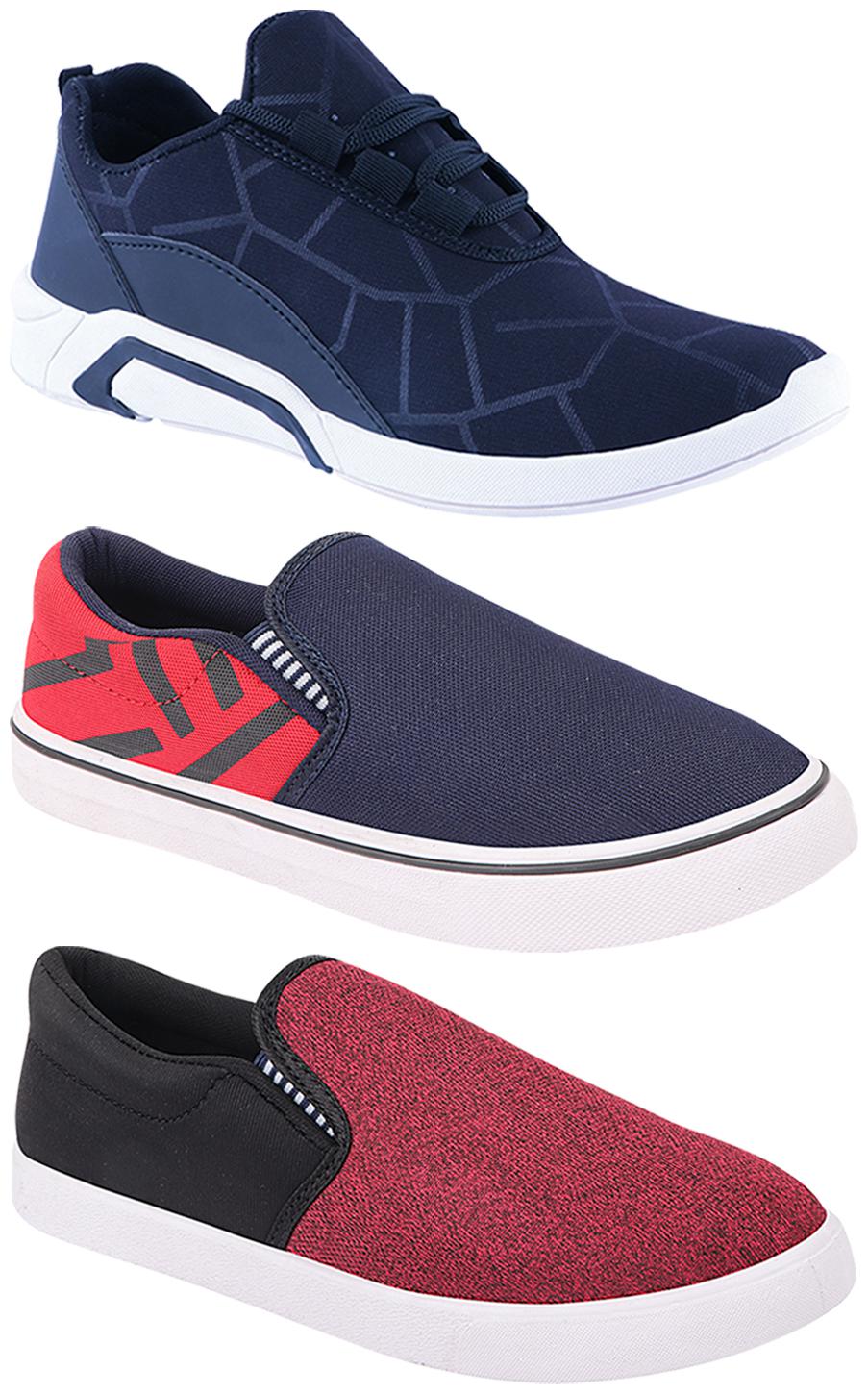 

Birde Men Multi-Color Casual Shoes - BRD-300-BLU-308-RED-310-BLK