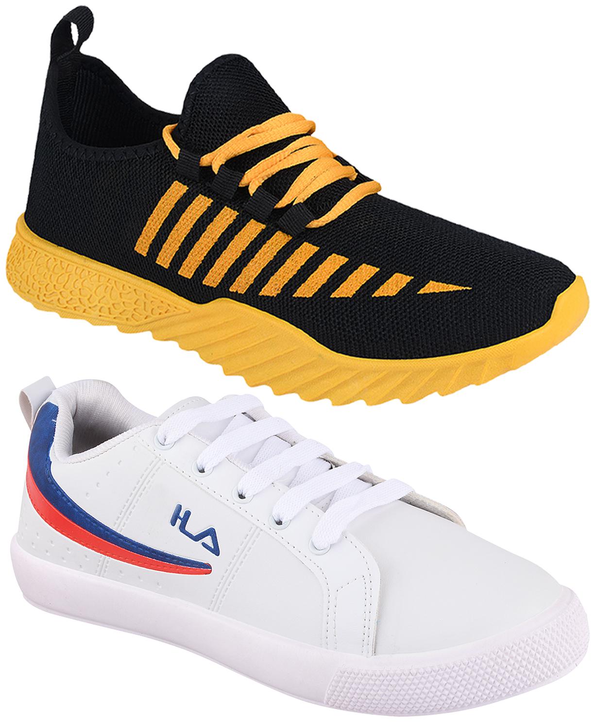 

Birde Multicolor Synthetic Casual Shoes For Men (Pack of 2)