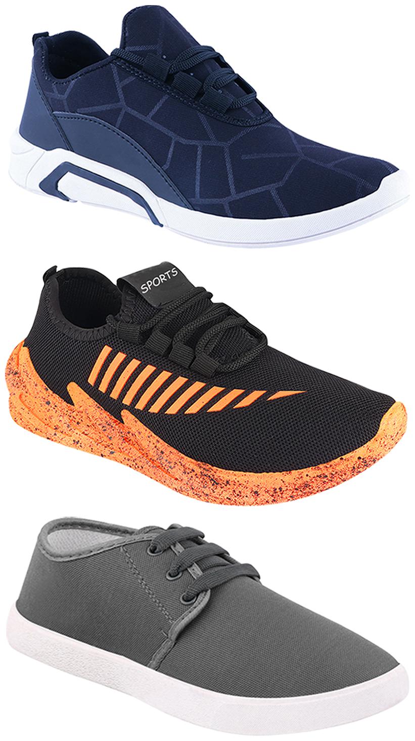 

Birde Men Multi-Color Casual Shoes - BRD-300-BLU-1079-324-ORNG