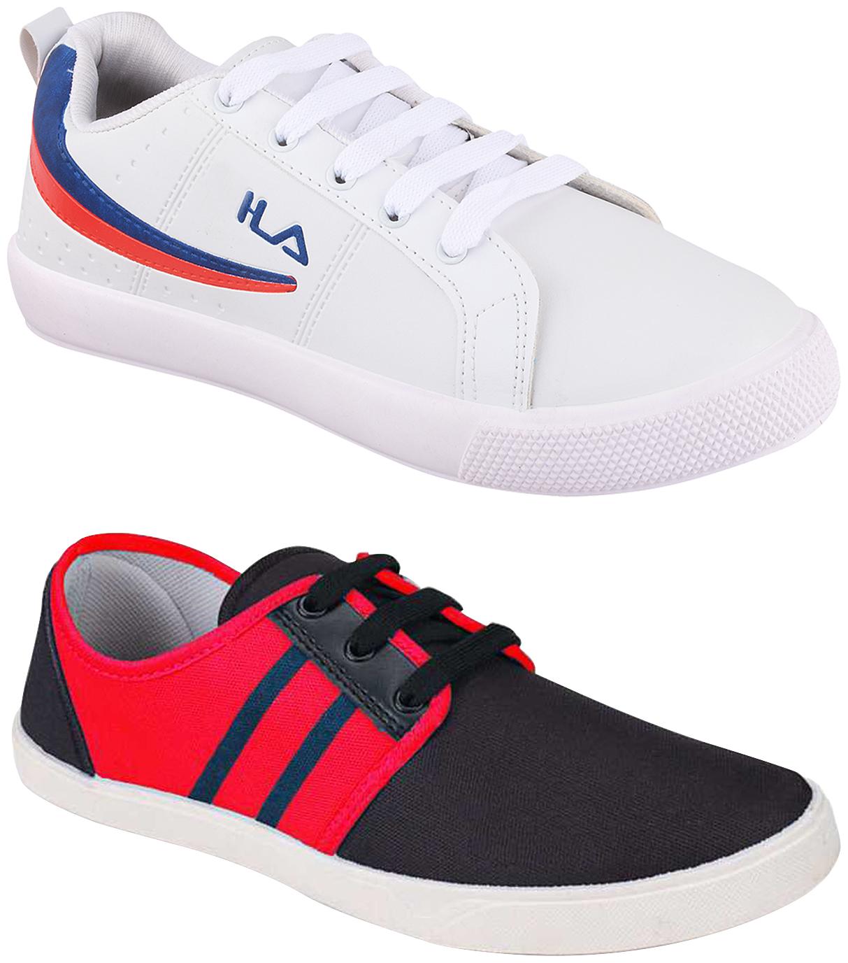 

Birde Multicolor Synthetic Casual Shoes For Men (Pack of 2)