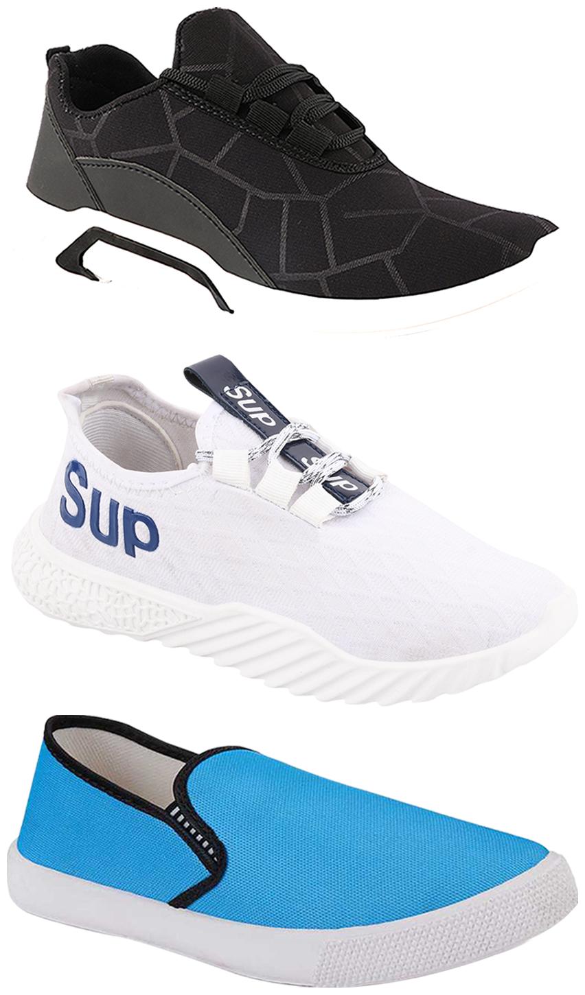 

Birde Men Multi-Color Casual Shoes - CASUAL SPORTS SNEAKERS RUNNNING SHOES - BRD-300-BLK-309-SKY-385