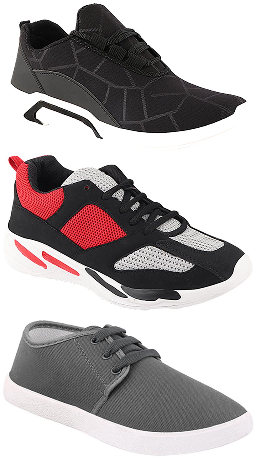

Birde Men Multi-Color Casual Shoes - CASUAL SPORTS SNEAKERS RUNNNING SHOES - BRD-300-BLK-1079-334