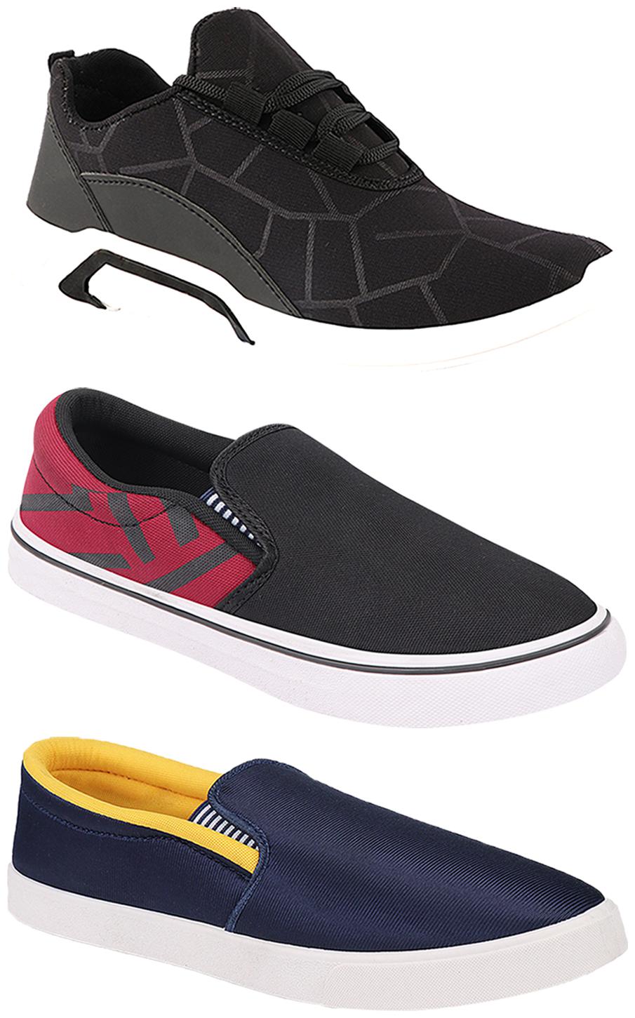 

Birde Men Multi-Color Casual Shoes - BRD-300-BLK-308-MRN BIRDE-52