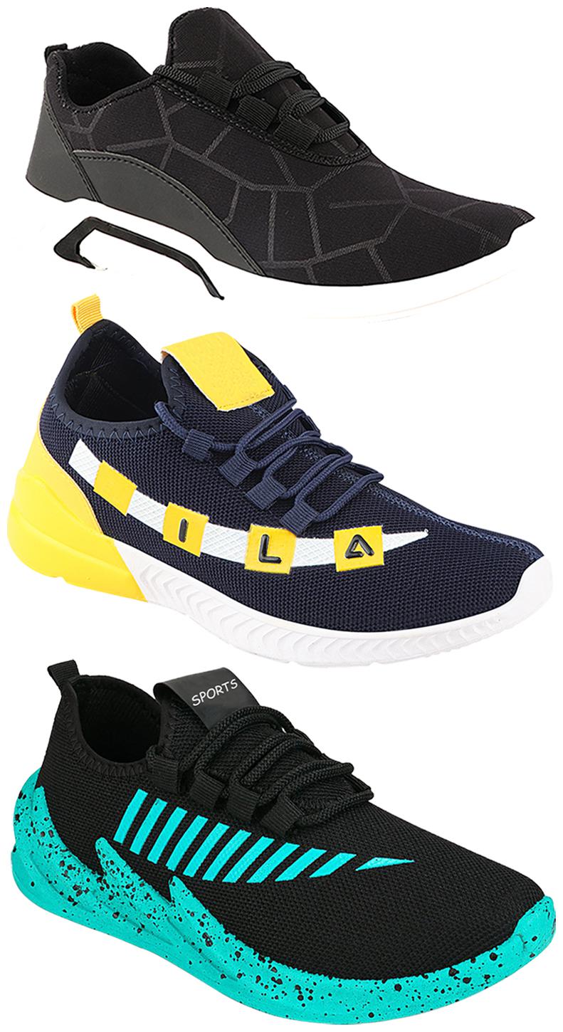 

Birde Men Multi-Color Casual Shoes - CASUAL SPORTS SNEAKERS RUNNNING SHOES - BRD-300-BLK-324-SGRN-330