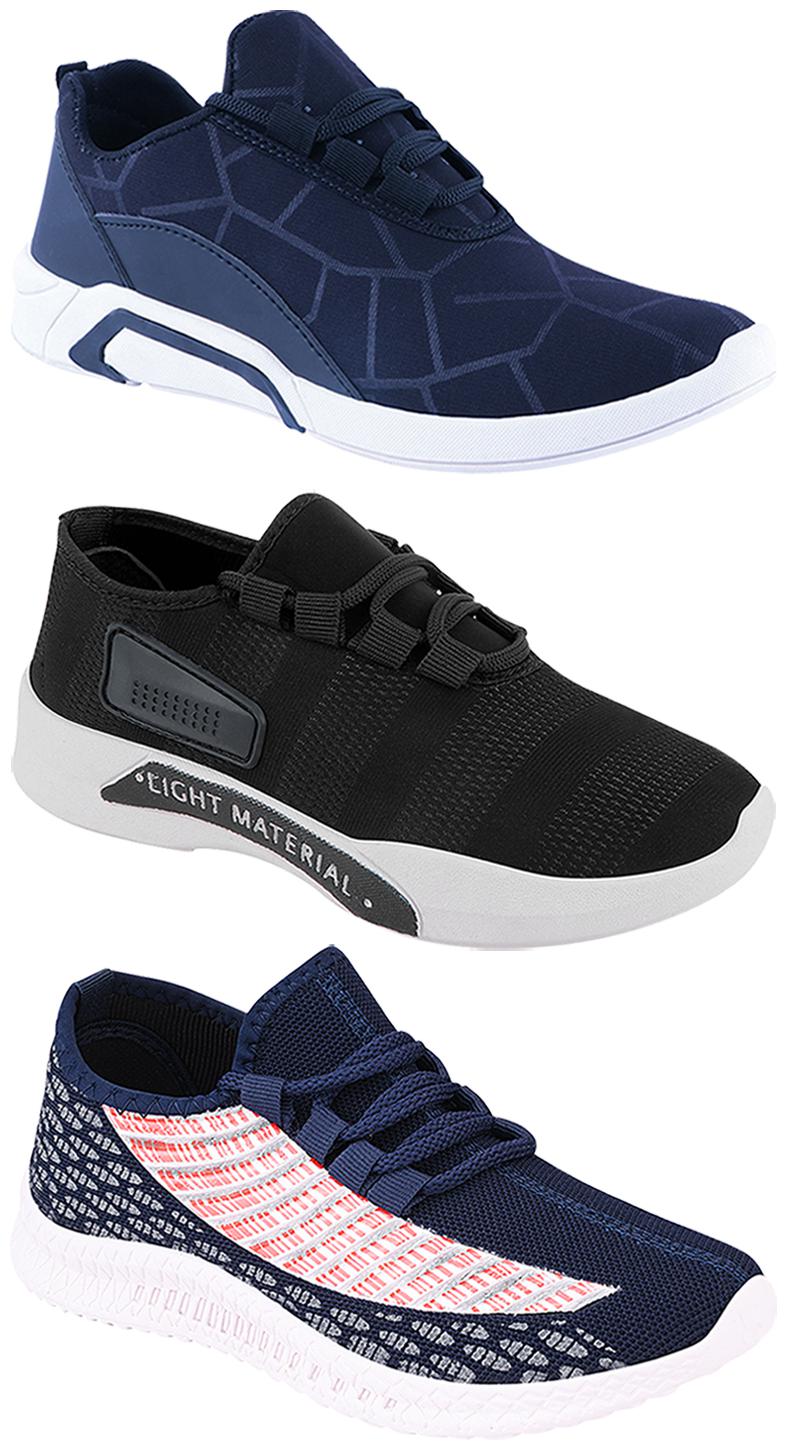 

Birde Men Multi-Color Casual Shoes - BRD-300-BLU-301-BLK-315