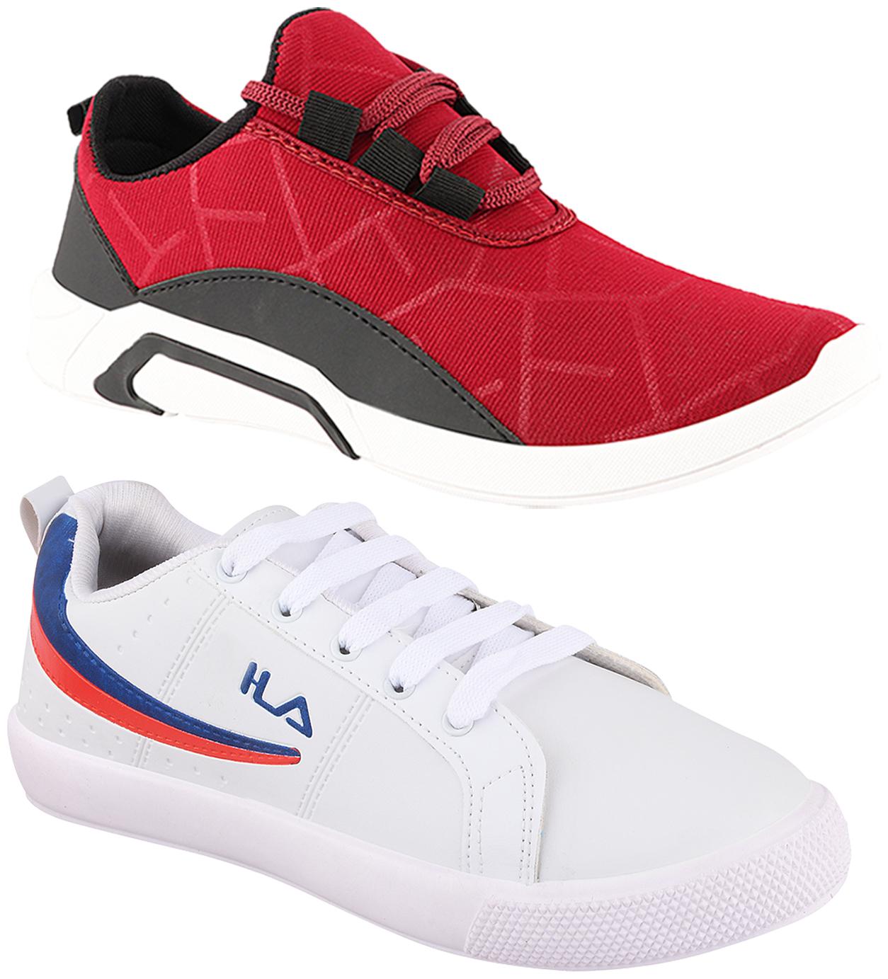 

Birde Multicolor Synthetic Casual Shoes For Men (Pack of 2)