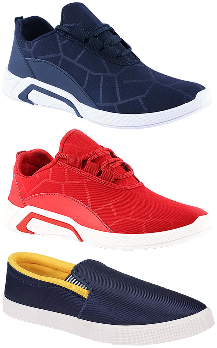 

Birde Men Multi-Color Casual Shoes - BRD-300-BLU-300-RED BIRDE-52