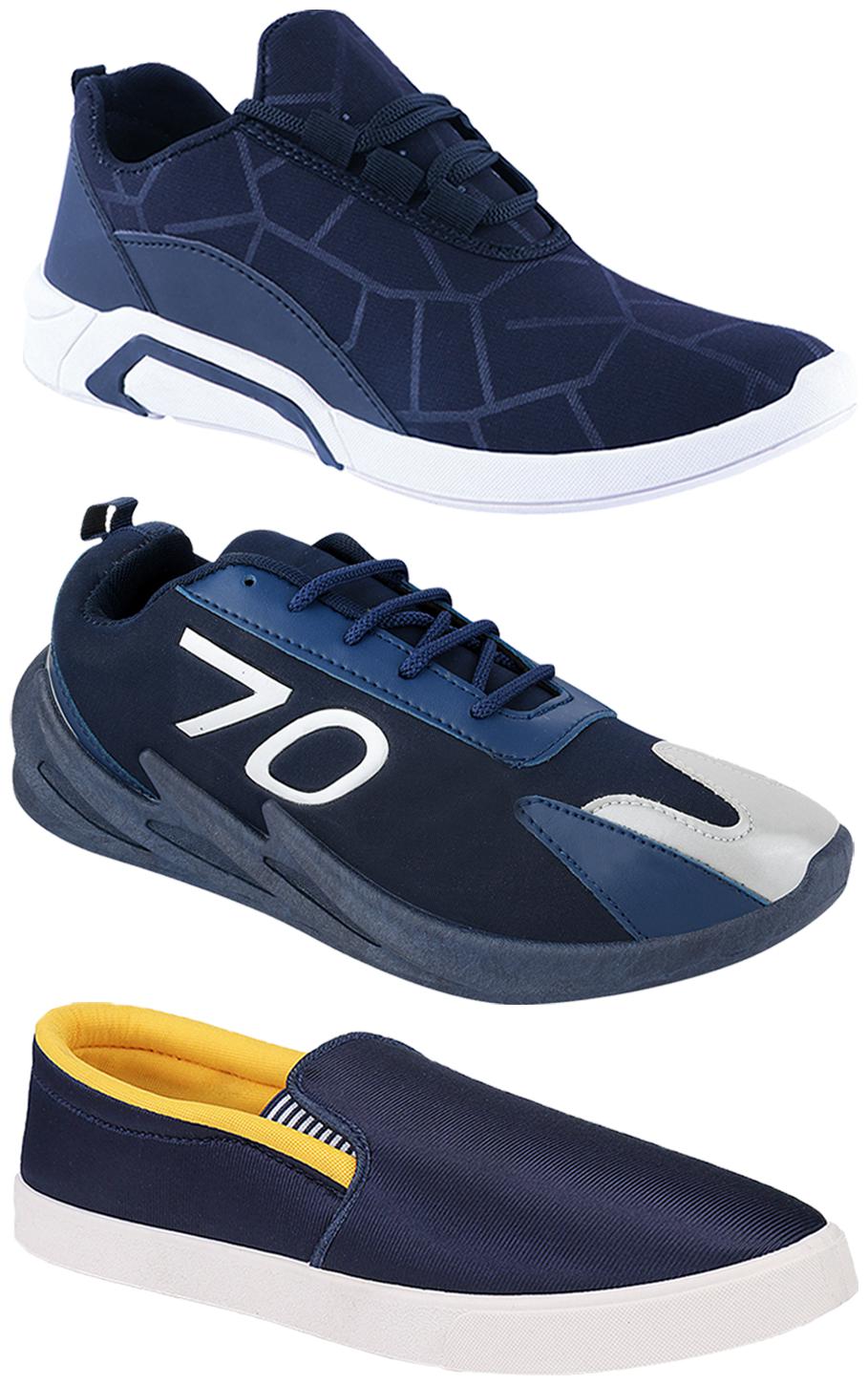 

Birde Men Multi-Color Casual Shoes - CASUAL SPORTS SNEAKERS RUNNNING SHOES - BRD-300-BLU BIRDE-52-351