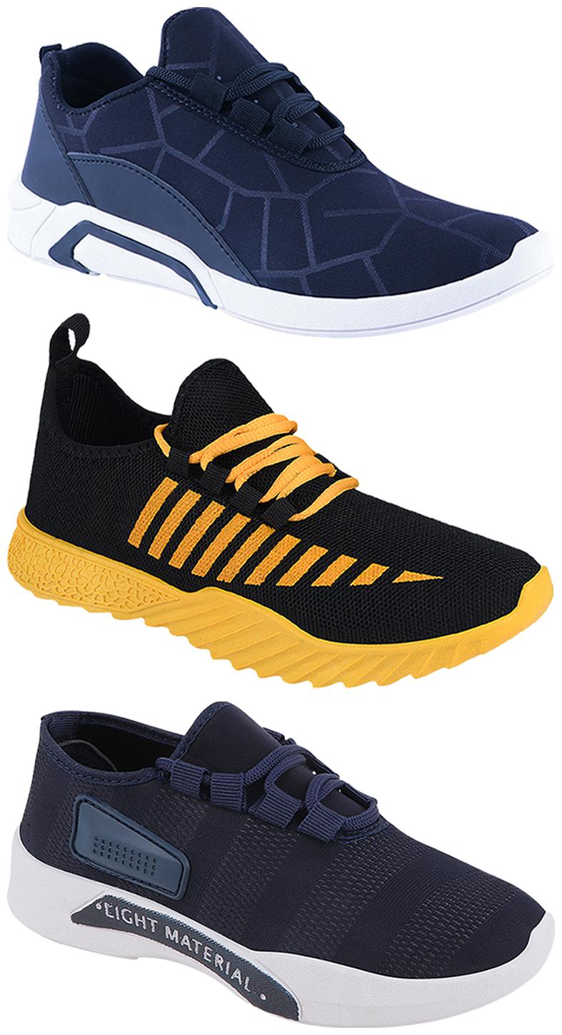 

Birde Men Multi-Color Casual Shoes - BRD-300-BLU-301-BLU-360